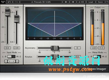 佩斯音频Waves11插件——S1 Stereo Imager立体声场音轨插件视频教程教学