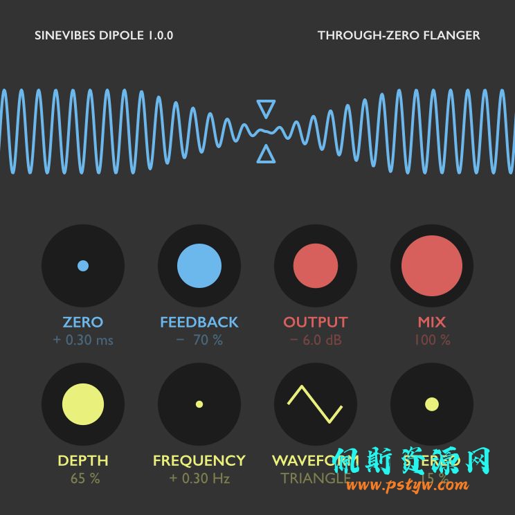 Sinevibes 发布 Dipole 镶边效果器插件 [win-osx]1.02VST音频处理插件 音乐后期制作